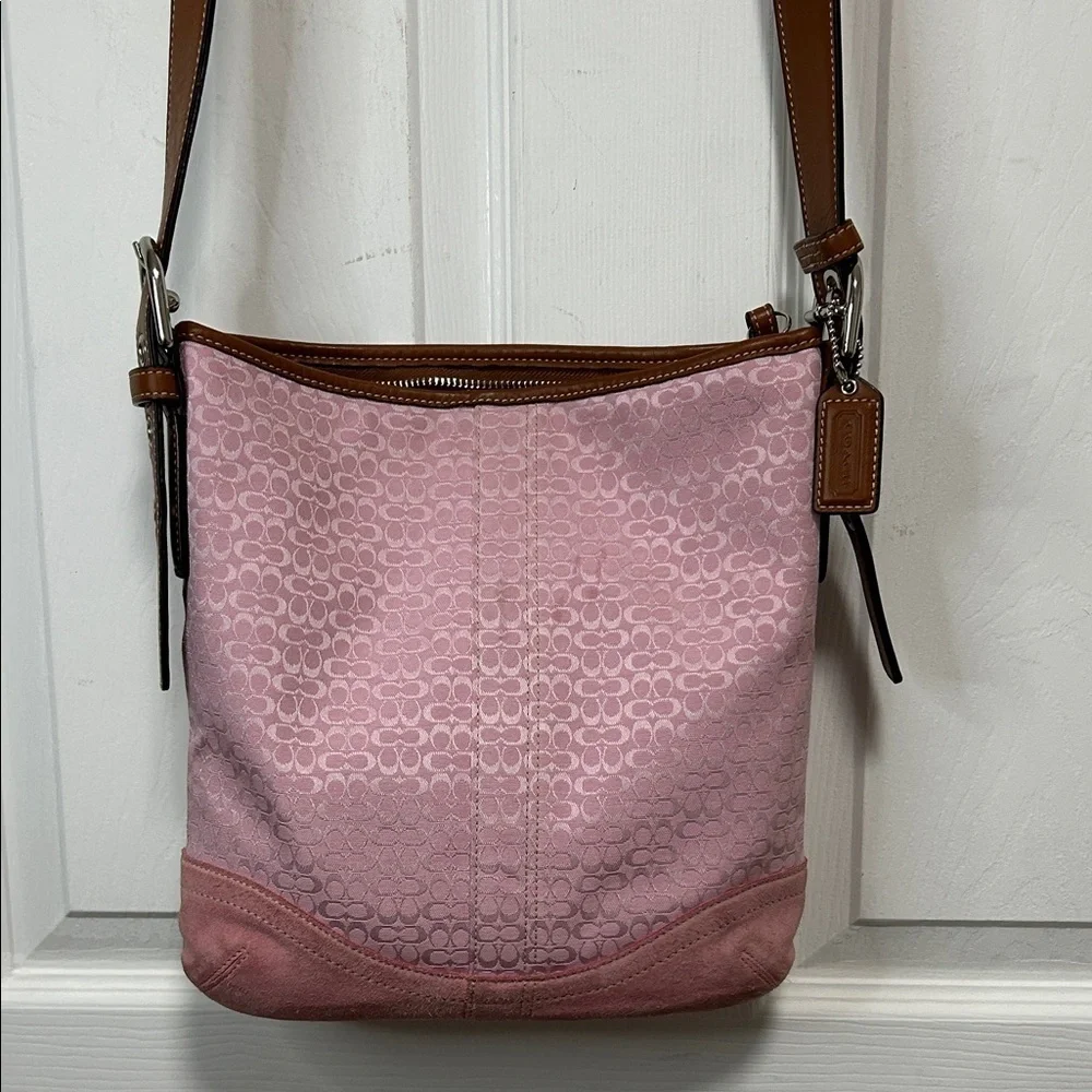 Coach Y2K F10944 Signature Pink Shoulder bag/Crossbody Bag